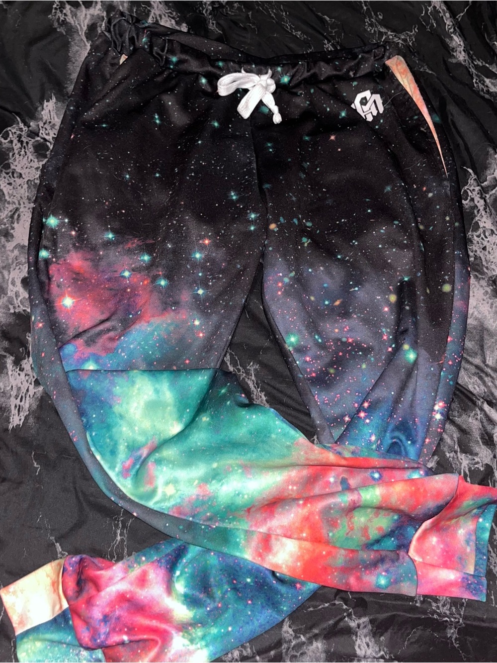 Into the am Galaxy Print Joggers - Black/Multi size 2xl XXL